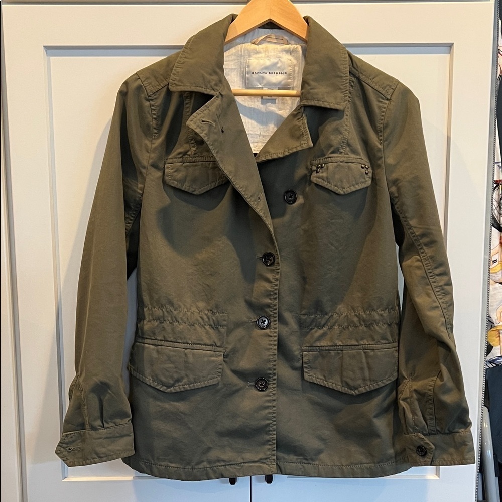 Banana Republic Banana Republic Utility Jacket Green Utility Jackets Size 6P